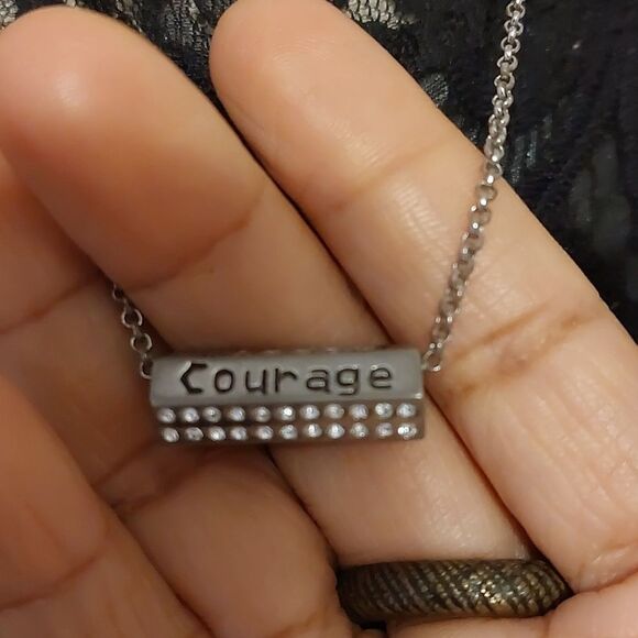 Lia Sophia Inspirational Motivational Rolling Tube Bead Necklace Dream Believe - Picture 2 of 7